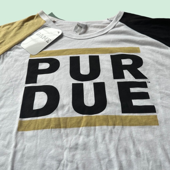 NWT GAME Purdue Boilermakers Women’s Boxy Short Sleeve Tee Shirt Size XL - Picture 6 of 8